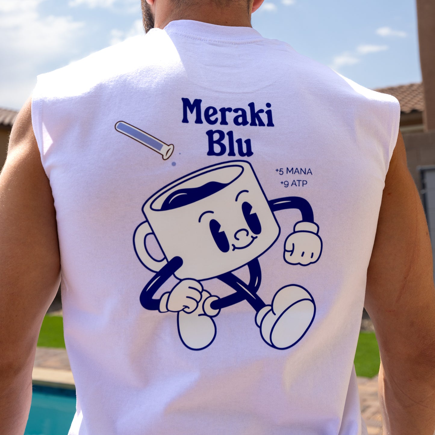 Meraki Blu Cotton Cut Off